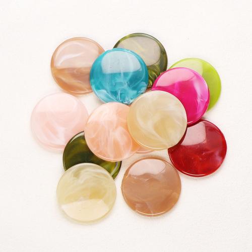 Acrylic Cabochons, Flat Round, DIY & different size for choice, mixed colors, Approx 100PCs/Bag, Sold By Bag