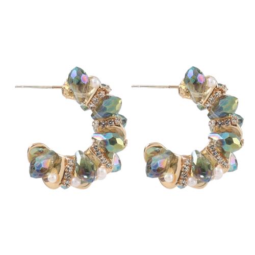 Tibetan Style Stud Earring, with Acrylic, fashion jewelry & for woman, 30x22mm, Sold By Pair