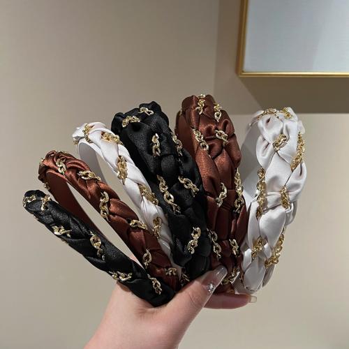 Hair Bands Cloth with Zinc Alloy handmade & for woman Sold By PC