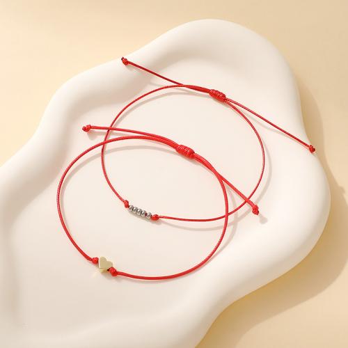 Mode créer Bracelets cordon de cire, laiton, avec corde de cire, Placage, unisexe & styles différents pour le choix, plus de couleurs à choisir, Longueur:Environ 18-32 cm, Vendu par PC