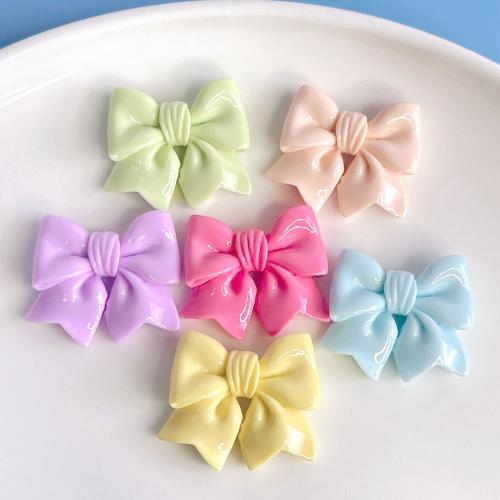 Mobile Phone DIY Decoration, Resin, Bowknot, enamel, more colors for choice, 30x26mm, Sold By PC