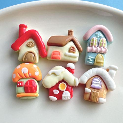 Mobile Phone DIY Decoration, Resin, House, different styles for choice & enamel, DIY kit length 15-25mm, Sold By PC