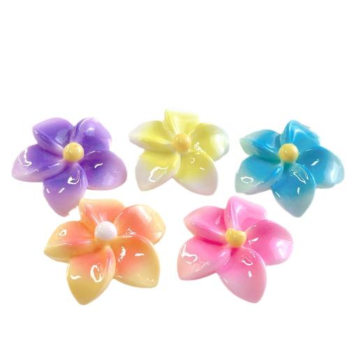 Mobile Phone DIY Decoration, Resin, Flower, enamel, more colors for choice, 31x31x12mm, Sold By PC