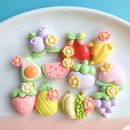 Mobile Phone DIY Decoration, Resin, Fruit, different styles for choice & enamel, DIY kit length 15-30mm, Sold By PC