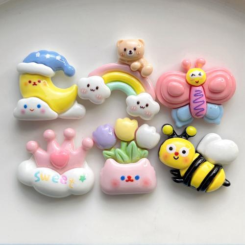 Mobile Phone DIY Decoration, Resin, Cartoon, different styles for choice & enamel, DIY kit length 20-30mm, Sold By PC