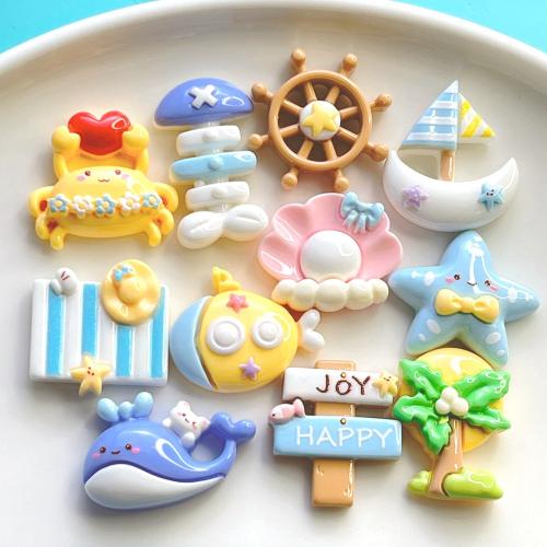 Mobile Phone DIY Decoration, Resin, ocean design & different styles for choice & enamel, DIY kit length 15-30mm, Sold By PC