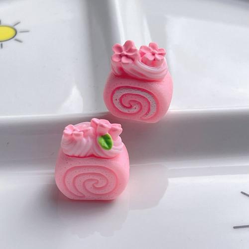Mobile Phone DIY Decoration, Resin, Cake, enamel, more colors for choice, 19x13x21mm, Sold By PC