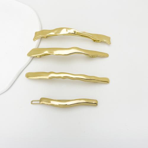 Hair Slide Zinc Alloy & for woman golden Sold By PC