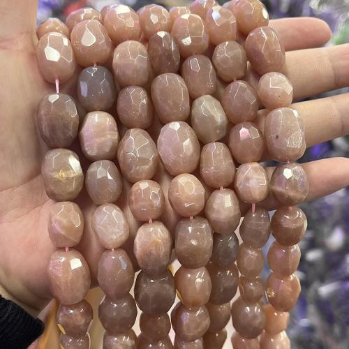 Gemstone smykker perler, Sunstone, Nuggets, mode smykker & du kan DIY & facetteret, blandede farver, 12x15mm, Solgt Per Ca. 38 cm Strand