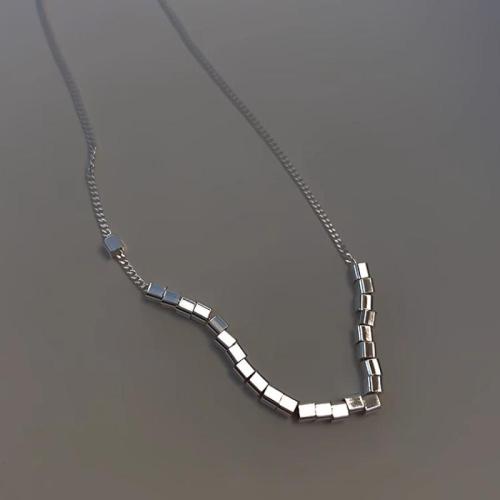 925 Sterling Silver Necklaces fashion jewelry & for woman Length Approx 45 cm Sold By PC