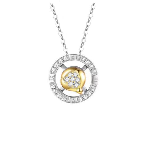 Cubic Zircon Micro Pave Brass Necklace with 5cm extender chain fashion jewelry & micro pave cubic zirconia & for woman Length Approx 40 cm Sold By PC