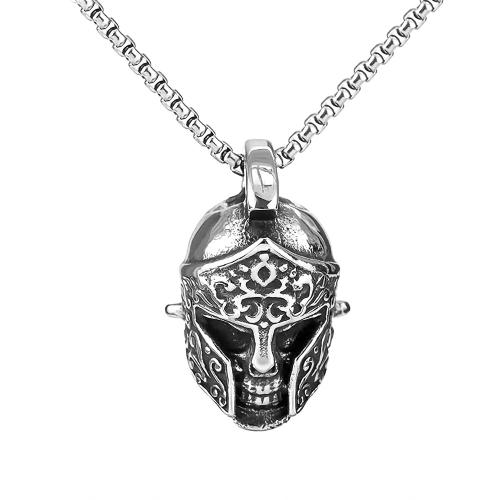 Stainless Steel Jewelry Necklace, 304 Stainless Steel, polished, fashion jewelry & different styles for choice & for man, 22x36mm, Length:Approx 60 cm, Sold By PC
