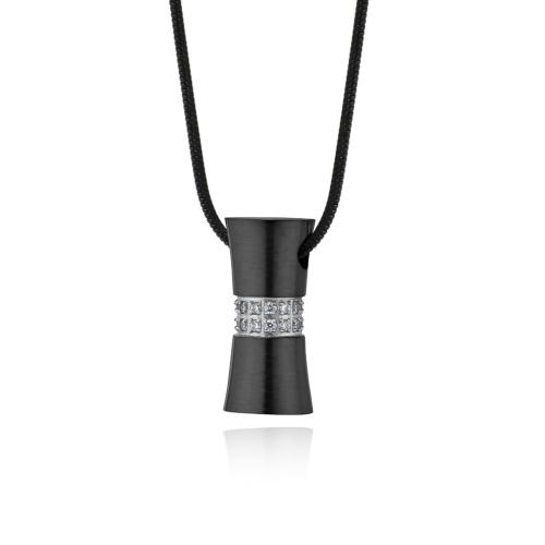 Edelstahl Schmuck Halskette, 304 Edelstahl, Modeschmuck & verschiedene Stile für Wahl & Micro pave Zirkonia & für den Menschen, keine, verkauft von PC
