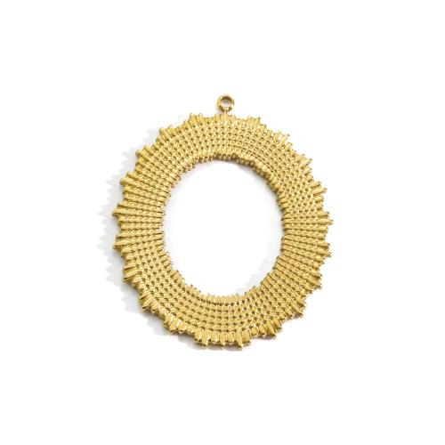 Bijoux pendentifs en acier inoxydable , Acier inoxydable 304, DIY & creux, doré, 29x35.50mm, Vendu par PC