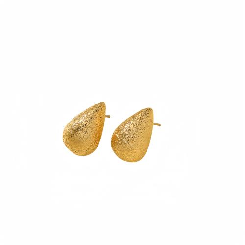 Stainless Steel Stud Earrings 304 Stainless Steel plated for woman Sold By Pair