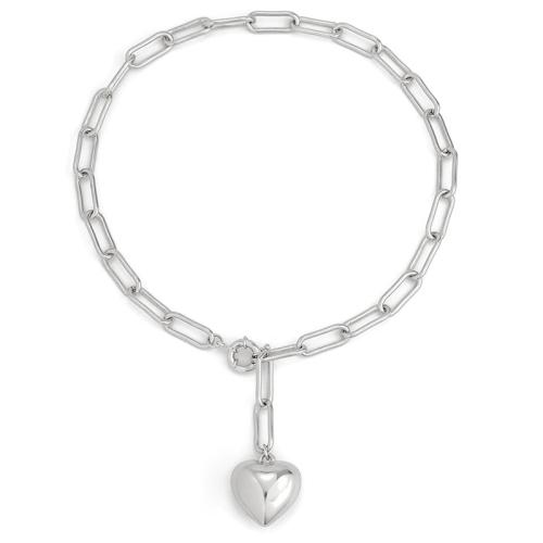 Verkupferter Kunststoff Halskette, mit Eisenkette, plattiert, für Frau, keine, Länge 45 cm, verkauft von PC