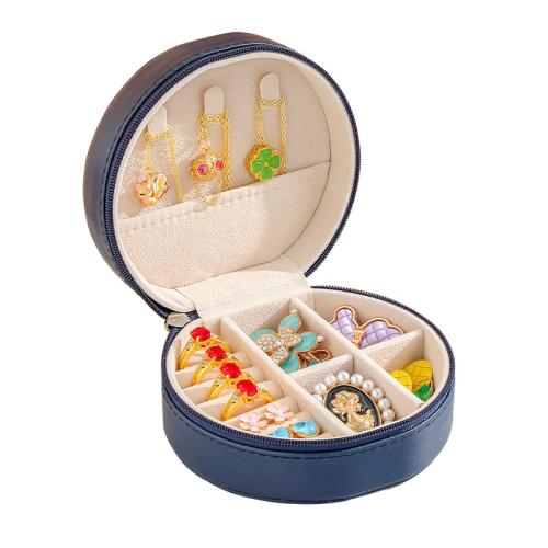 PU Leather Multifunctional Jewelry Box with Flocking Fabric portable & durable & dustproof Sold By PC