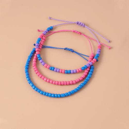 Seedbead bracelet, avec Fil de Taiwan, unisexe & styles différents pour le choix, plus de couleurs à choisir, Longueur Environ 16-30 cm, Vendu par PC