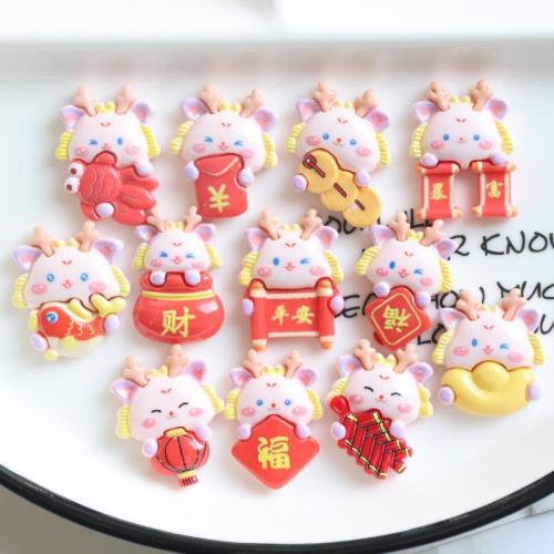 Resin Cell Phone DIY Kit, Dragon, different styles for choice & enamel, 20x25mm, Sold By PC