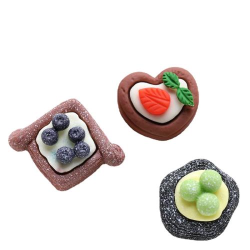 Mobile Phone DIY Decoration, Resin, Cake, different styles for choice & enamel, 20x20mm, Sold By PC