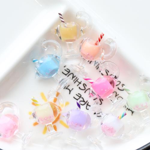Resin Pendant, Cup, DIY & luminated & enamel, more colors for choice, 25x32mm, Sold By PC