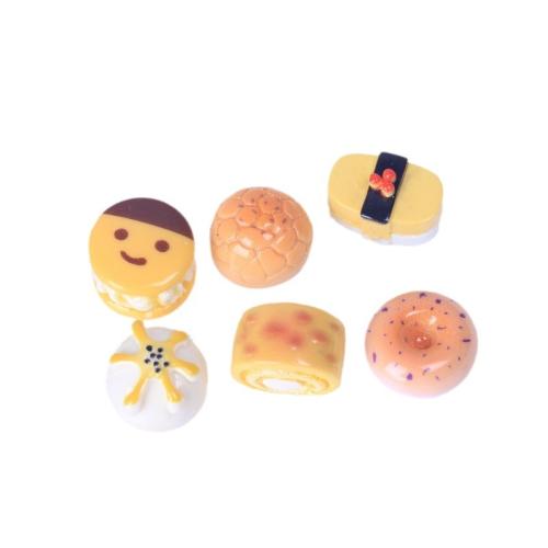 Mobile Phone DIY Decoration, Resin, Bread, different styles for choice & enamel, DIY kit length 13-20mm, Sold By PC