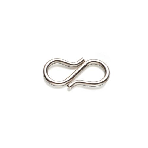 Stainless Steel Jewelry Clasp, 304 Stainless Steel, Letter S, DIY, 13x6.50mm, Approx 100PCs/Bag, Sold By Bag