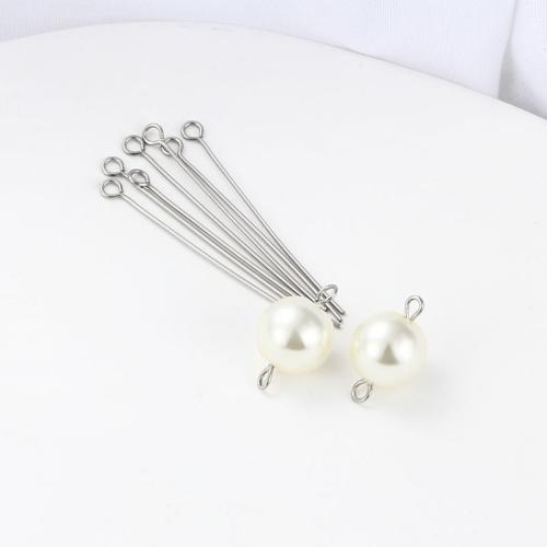 Stainless Steel Eyepins 304 Stainless Steel DIY Approx Sold By Bag