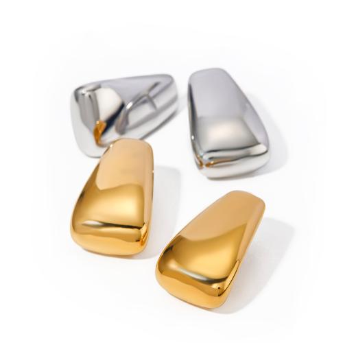 Boucle d'oreille de gaujon en acier inoxydable, Acier inoxydable 304, bijoux de mode & pour femme, plus de couleurs à choisir, 32.50x20mm, Vendu par paire