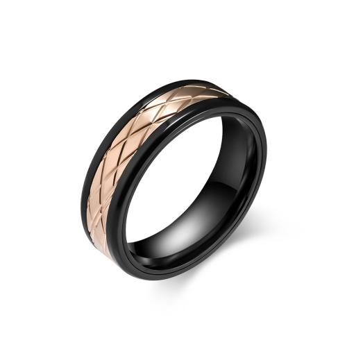 Палец кольцо из нержавеющей стали, Нержавеющая сталь 304, ювелирные изделия моды & разный размер для выбора & Мужский, Много цветов для выбора, продается PC