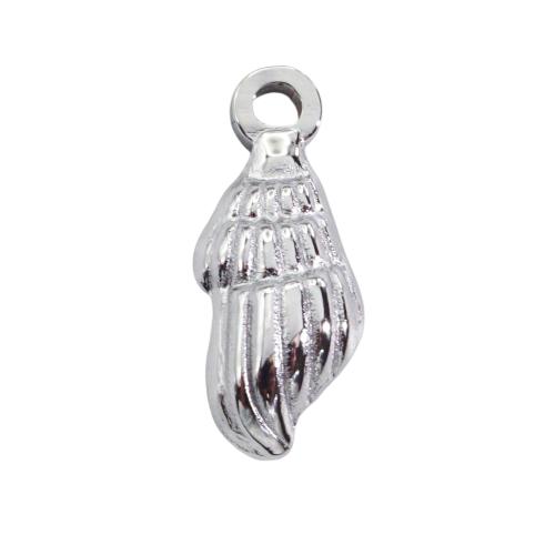 Stainless Steel Pendants 304 Stainless Steel Conch Vacuum Ion Plating DIY Sold By PC