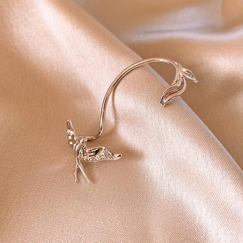 Fashion Earring Cuff and Wraps Brass with Zinc Alloy plated fashion jewelry silver color nickel lead & cadmium free Sold By PC