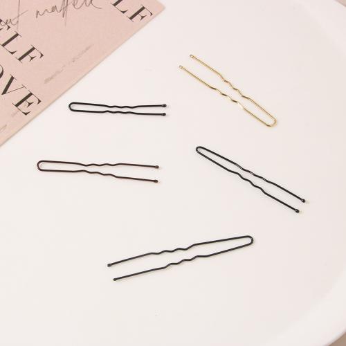 Tibetan Style U-Type Hair Clip, stoving varnish, different size for choice & for woman, more colors for choice, 50PCs/Bag, Sold By Bag