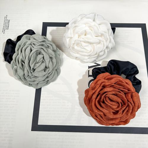 Hair Scrunchies, Cloth, Flower, handmade, for woman, more colors for choice, Sold By PC