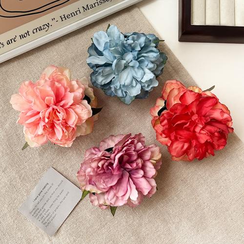 Hair Claw Clips, Cloth, with Plastic, Flower, handmade, for woman, more colors for choice, 100x80mm, Sold By PC