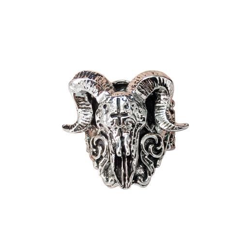 Zinc Alloy Finger Ring Sheep plated vintage & Unisex US Ring Sold By PC