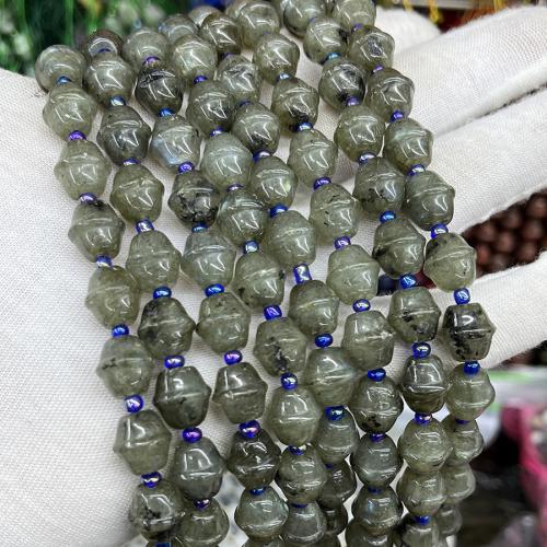 Natural Labradorite Beads, fashion jewelry & DIY, grey, 10x11mm, Sold Per Approx 38 cm Strand