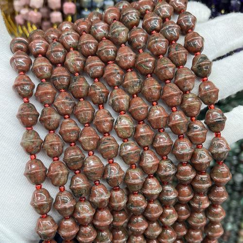 Dragi kamen perle Nakit, Red Jasper, modni nakit & možete DIY, miješana boja, 10x11mm, Prodano Per Približno 38 cm Strand