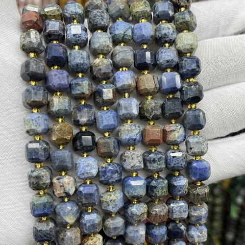 Gemstone Jewelry Beads, Natural Stone, Square, fashion jewelry & DIY & different size for choice & faceted, mixed colors, Sold Per Approx 38 cm Strand