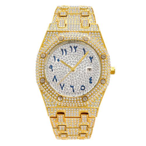 Pánské náramkové hodinky, Sklo, Životodolný voděodolný & módní šperky & japanese hnutí & pro muže & s drahokamu, více barev na výběr, Dial specifications:44x10mm, Prodáno By PC