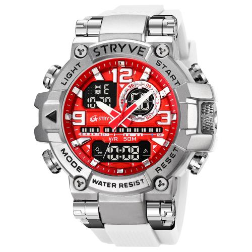Men Wrist Watch Acrylic with TPU & Zinc Alloy Life water resistant & fashion jewelry & multifunctional & japanese movement & for man Length Approx 27 cm Sold By PC