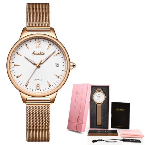 Women Wrist Watch, Glass, Life water resistant & fashion jewelry & Chinese movement & multifunctional & for woman, more colors for choice, Length:Approx 25 cm, Sold By PC