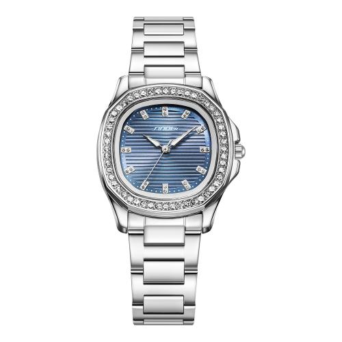 Damen Armbanduhr, Glas, Lebenswasserbeständig & Modeschmuck & japanische Uhr-Bewegung & für Frau & mit Strass, keine, Dial specifications:30.5x30.5mm, verkauft von PC