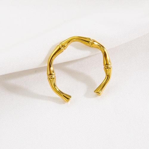 خاتم إصبع الفولاذ المقاوم للصدأ, 304 الفولاذ المقاوم للصدأ, تعديل & مجوهرات الموضة & للمرأة, ذهبي, Ring inner diameter:17-20mm, تباع بواسطة PC