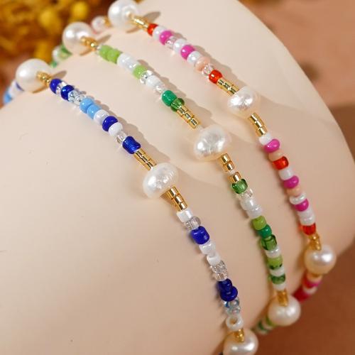 Freshwater Pearl Bracelet with Seedbead for woman nickel lead & cadmium free Sold By PC