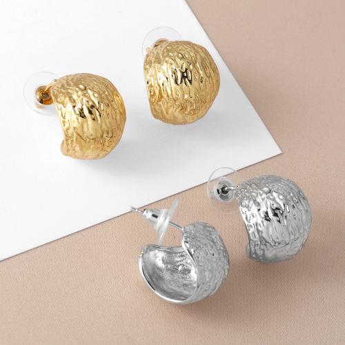 Brass Stud Earring, plated, fashion jewelry, more colors for choice, nickel, lead & cadmium free, 17x19mm, Sold By Pair