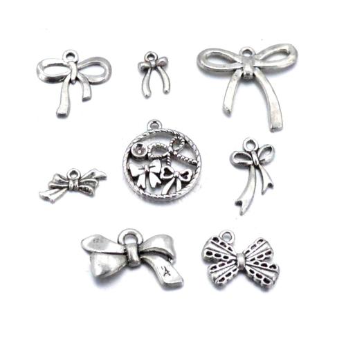 Tibetan Style Bowknot Pendants, plated, DIY & different styles for choice, original color, 200PCs/Lot, Sold By Lot