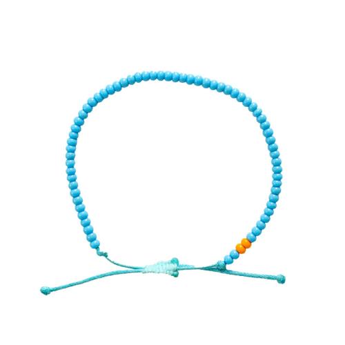 Acrylic Bracelets, with Wax Cord, Unisex, more colors for choice, Length:16 cm, Sold By PC