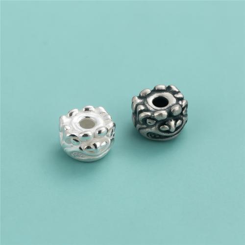 925 Sterling Silver Beads, Monster, DIY, more colors for choice, 8.80x6.40mm, Hole:Approx 2.5mm, Sold By PC