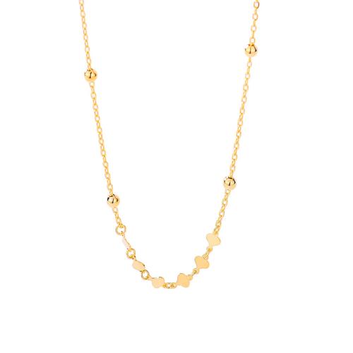 925 Sterling Silver Necklace, with 2inch extender chain, Heart, gold color plated, Korean style & for woman, Length:Approx 11.8 Inch, Sold By PC